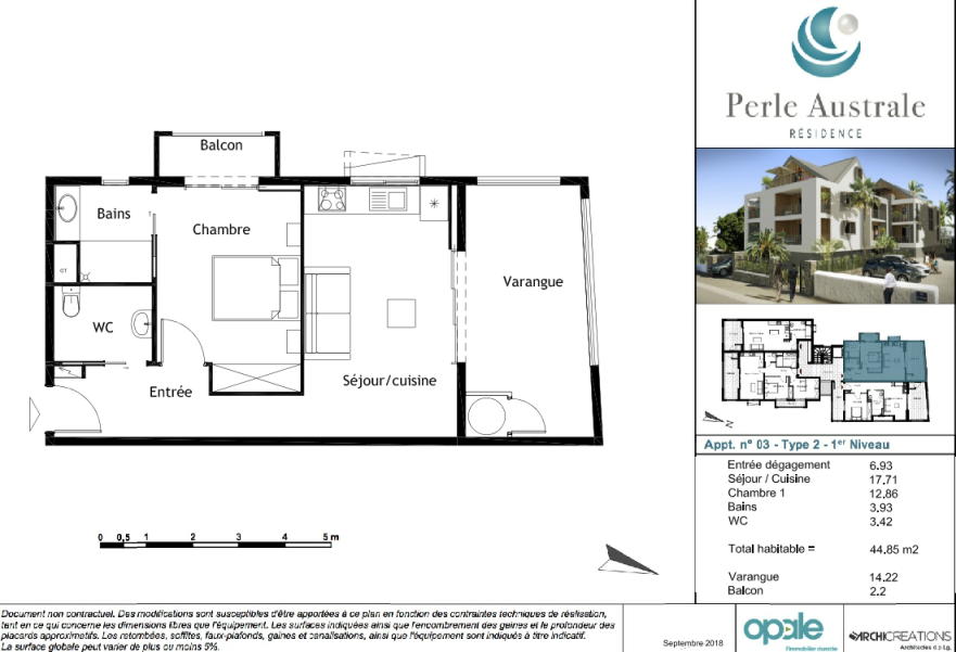 Plan de l'appartement